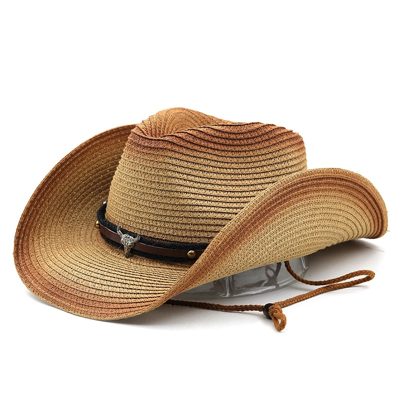 GLADY Cowboy Hat in Khaki/Caramel