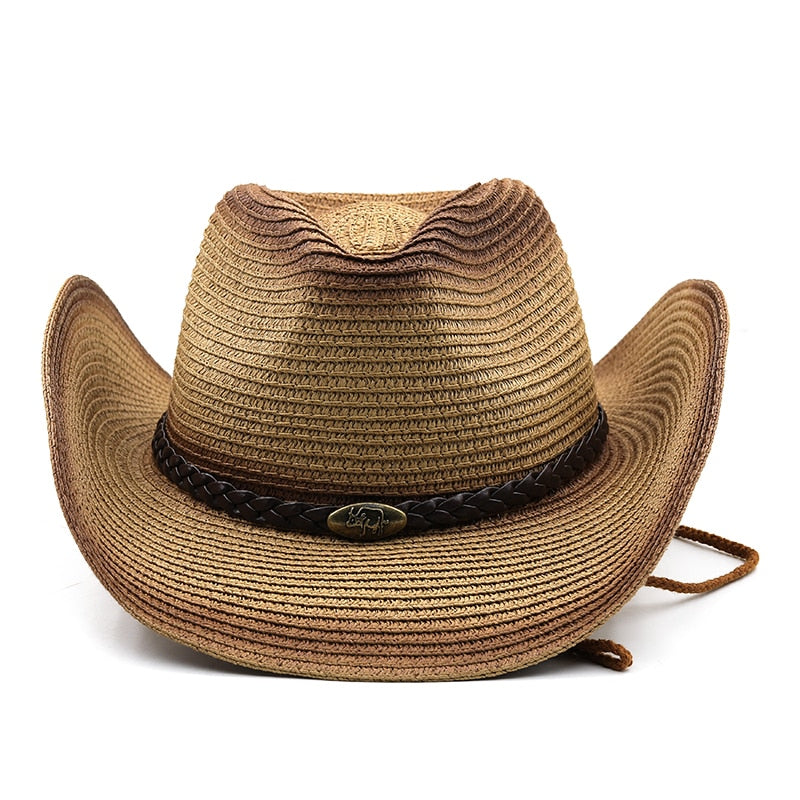 VYTAUTAS Men's Straw Cowboy Hat