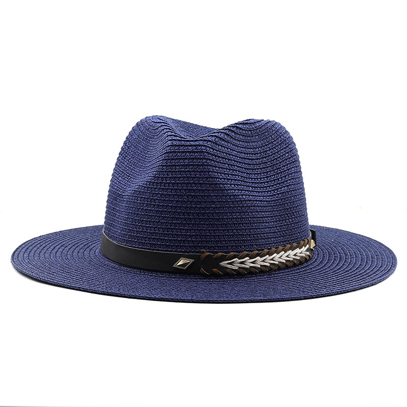 CYRUS Men's Straw Fedora Hat