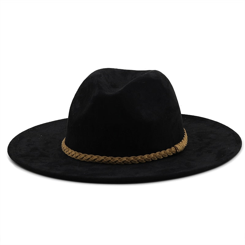 LEOPOLD Men's Felt Fedora Hat in Black