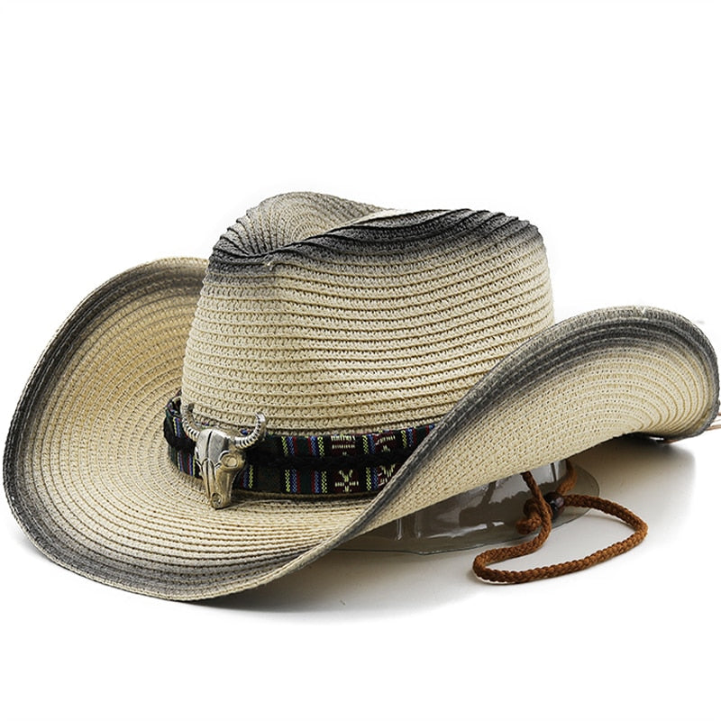 MIESZKO Men's Straw Cowboy Hat