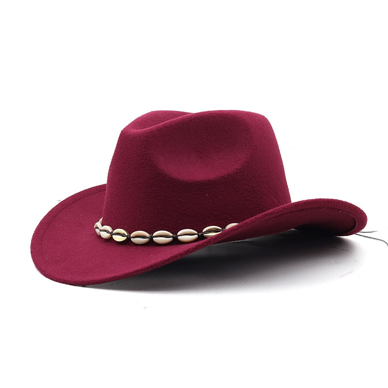 FORAH Fedora Hat in Wine Red