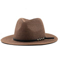 AGAMEMNON Men's Straw Panama Hat in Brown