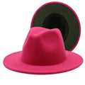 SKYLA Fedora Hat in Rose/Green