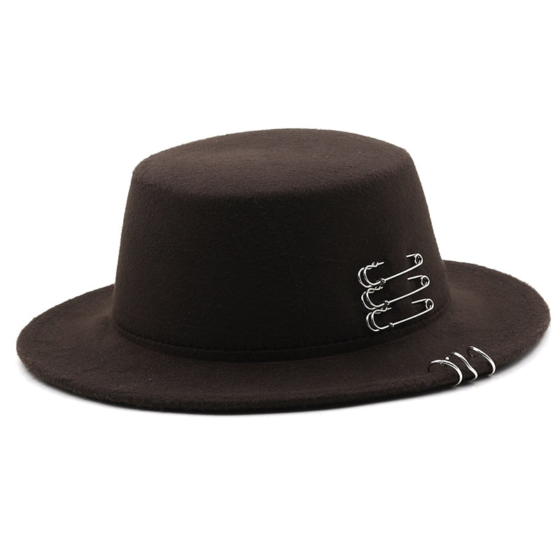 REILYNN Fedora Hat in Brown