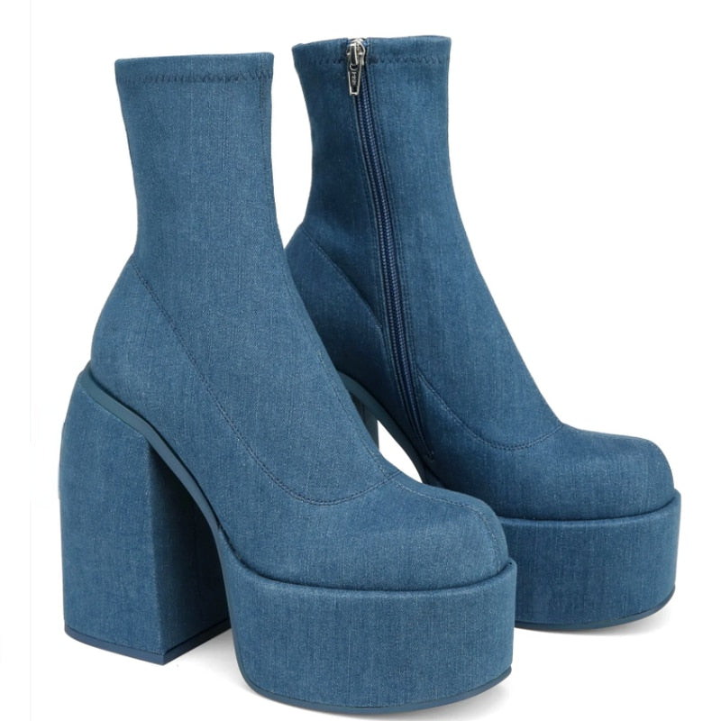 EVERA High Heel Ankle Boots