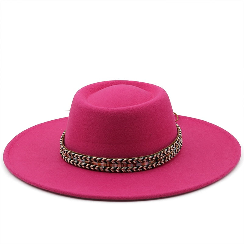 REBA Fedora Hat in Rose