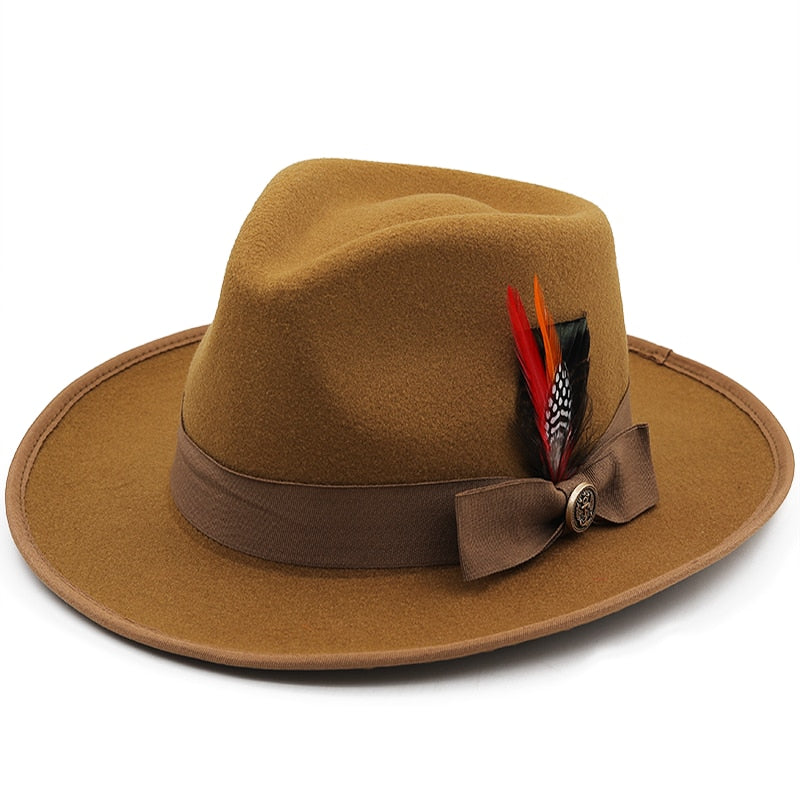 RIVA Fedora Hat in Khaki