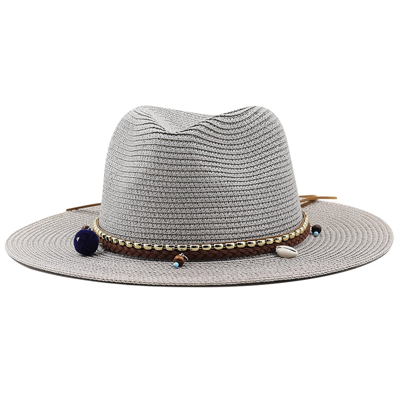SAVANNAH Panama Hat in Gray