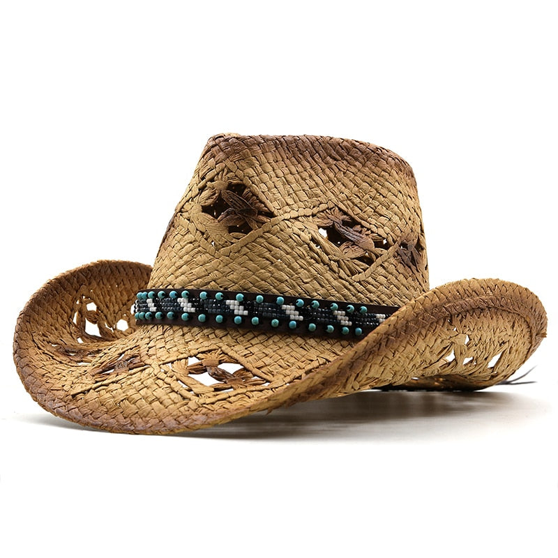 ZELDA Cowboy Hat in Khaki/Brown