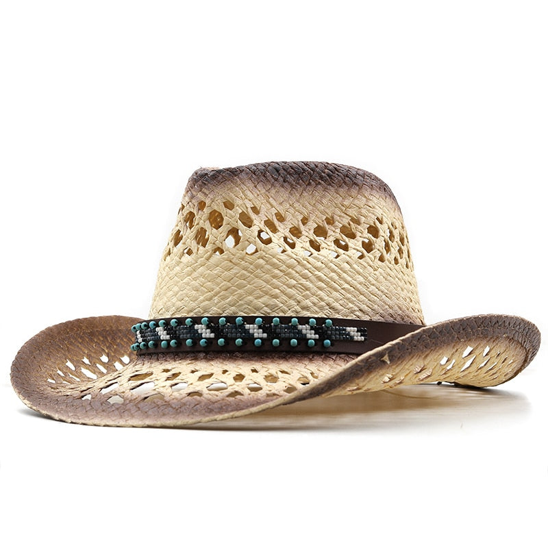 OTTOKAR Men's Straw Cowboy Hat