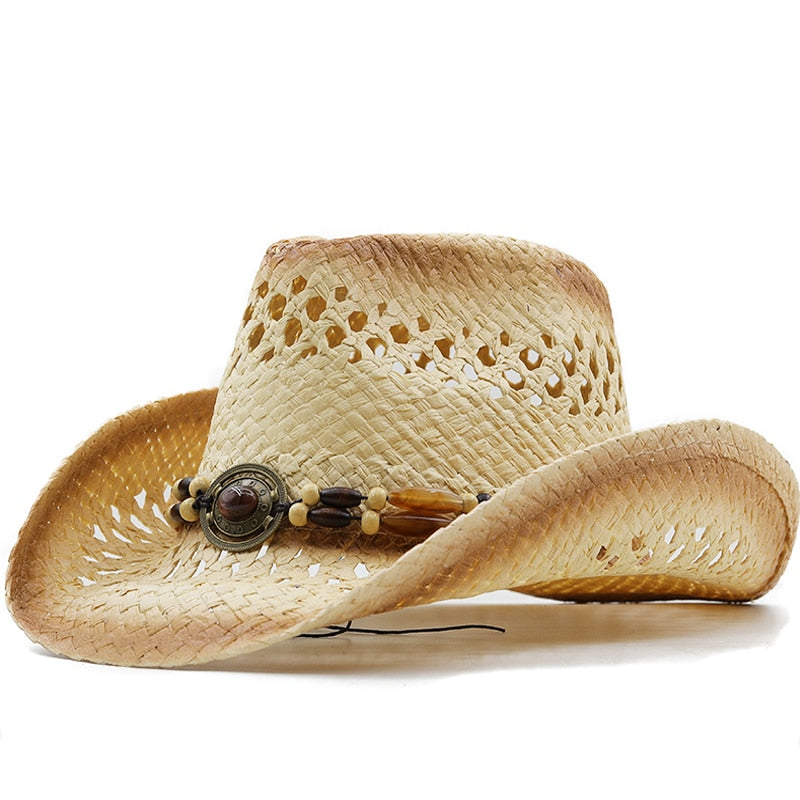 BOLESLAW Men's Straw Cowboy Hat