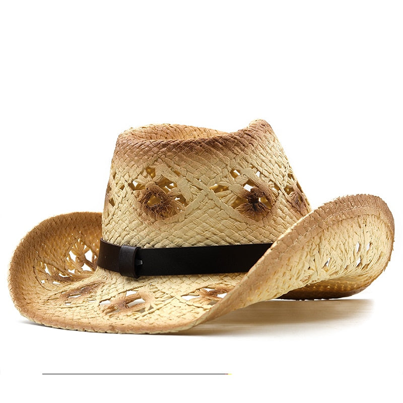 WILHELM Men's Straw Cowboy Hat