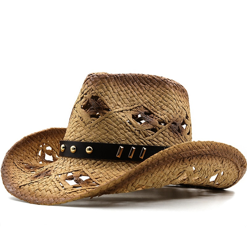 WILHELM Men's Straw Cowboy Hat
