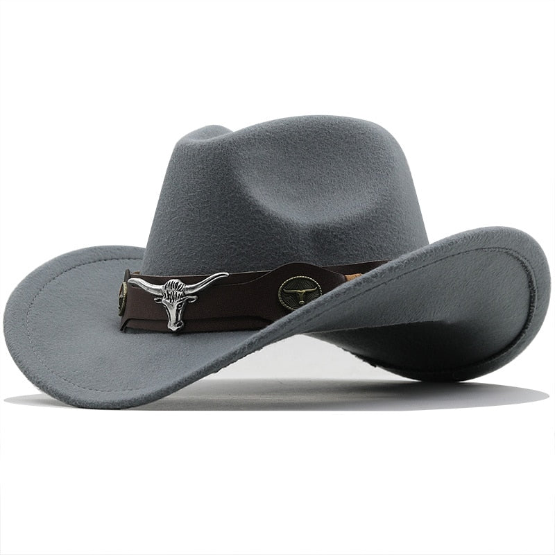 ATHELSTAN Men's Felt Cowboy Hat in Gray