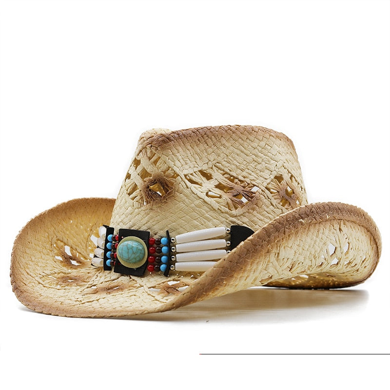 IVY Cowboy Hat in Beige/Khaki