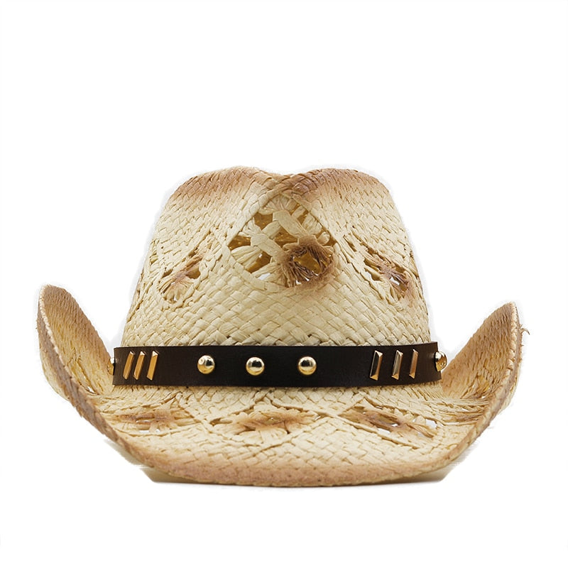 WILHELM Men's Straw Cowboy Hat