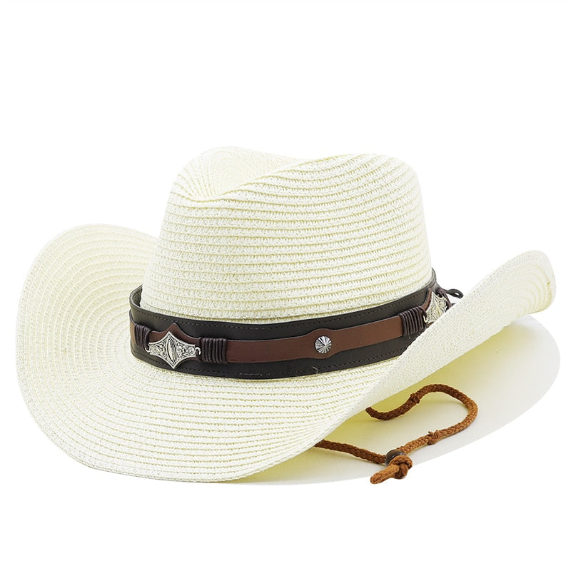 UMBERTO Men's Straw Cowboy Hat
