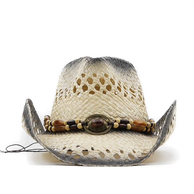 BOLESLAW Men's Straw Cowboy Hat