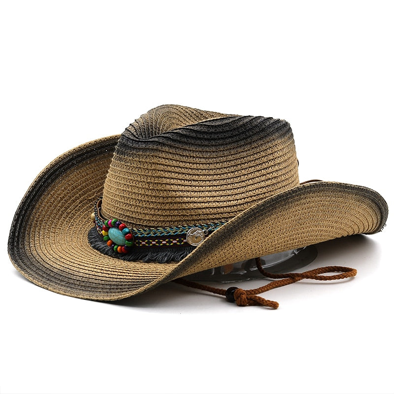 DAGOBERT Men's Straw Cowboy Hat
