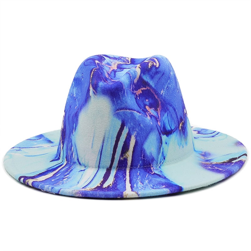 GRACELY Fedora Hat in Blue