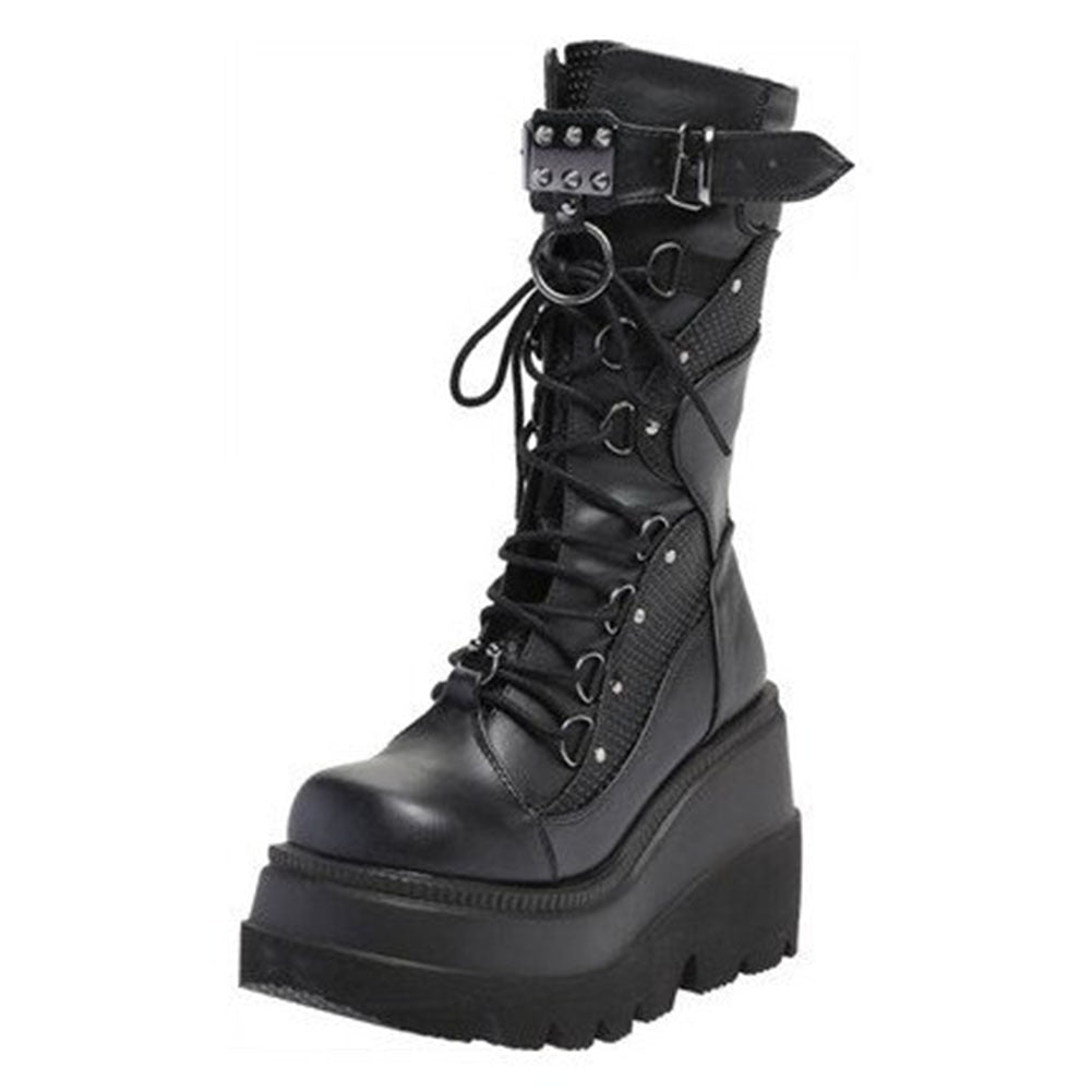 FLORRIE Knee-High Boots in Black
