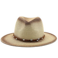 TEVY Fedora Hat in Beige/Brown