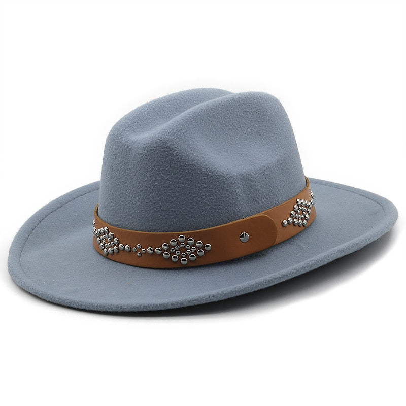 LUYI Fedora Hat in Gray