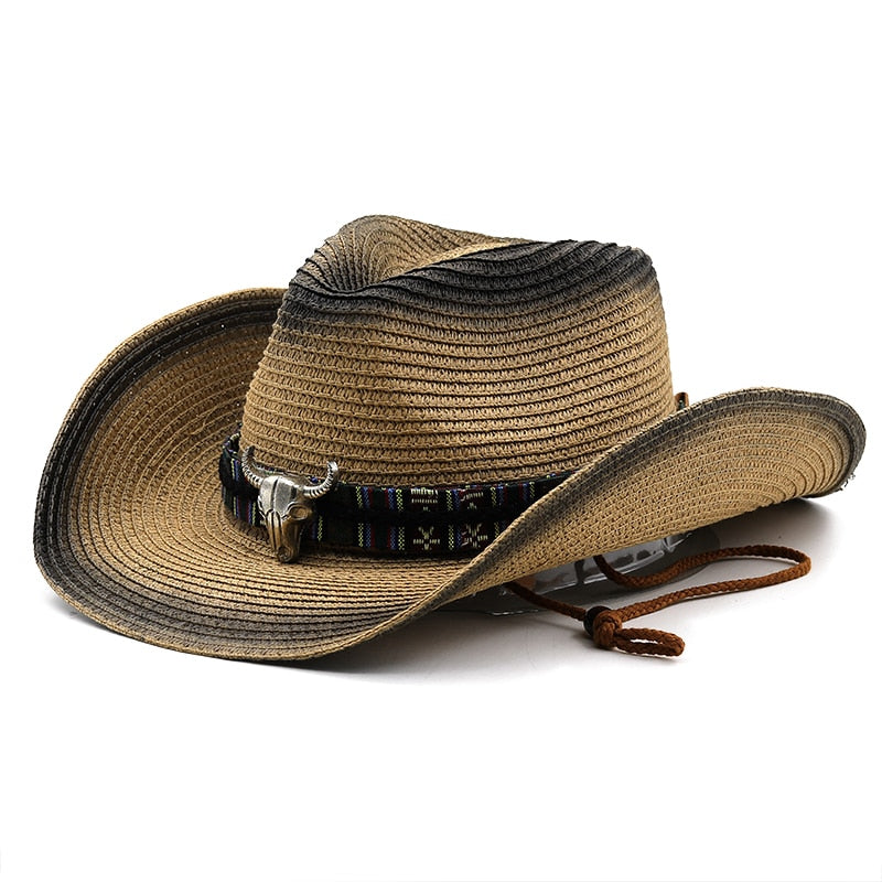 MIESZKO Men's Straw Cowboy Hat