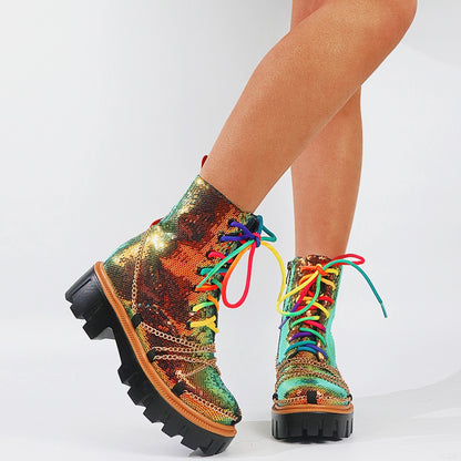 DEICE Dazzling Chunky Boots