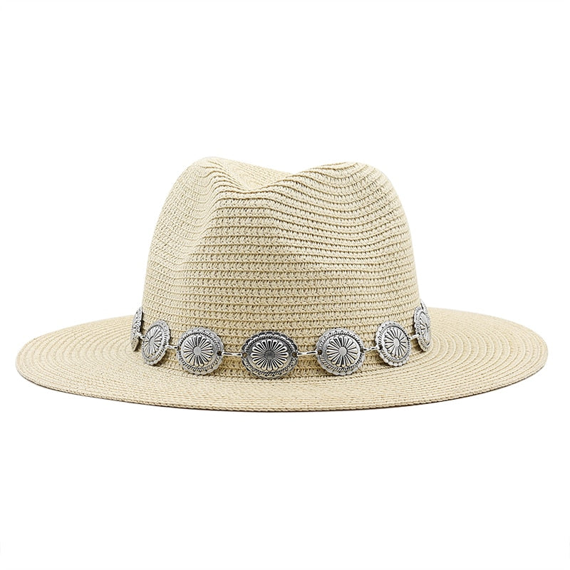 HATTIE Fedora Hat in Beige