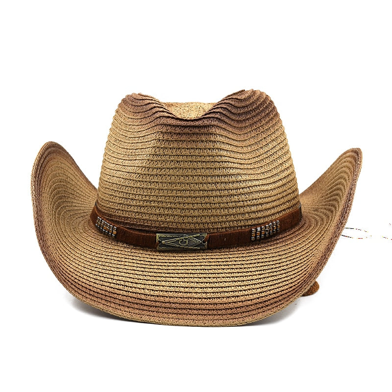 HALFDAN Men's Straw Cowboy Hat