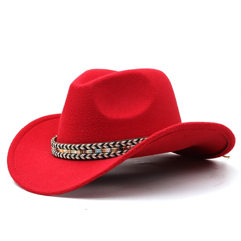 LORANA Fedora Hat in Red