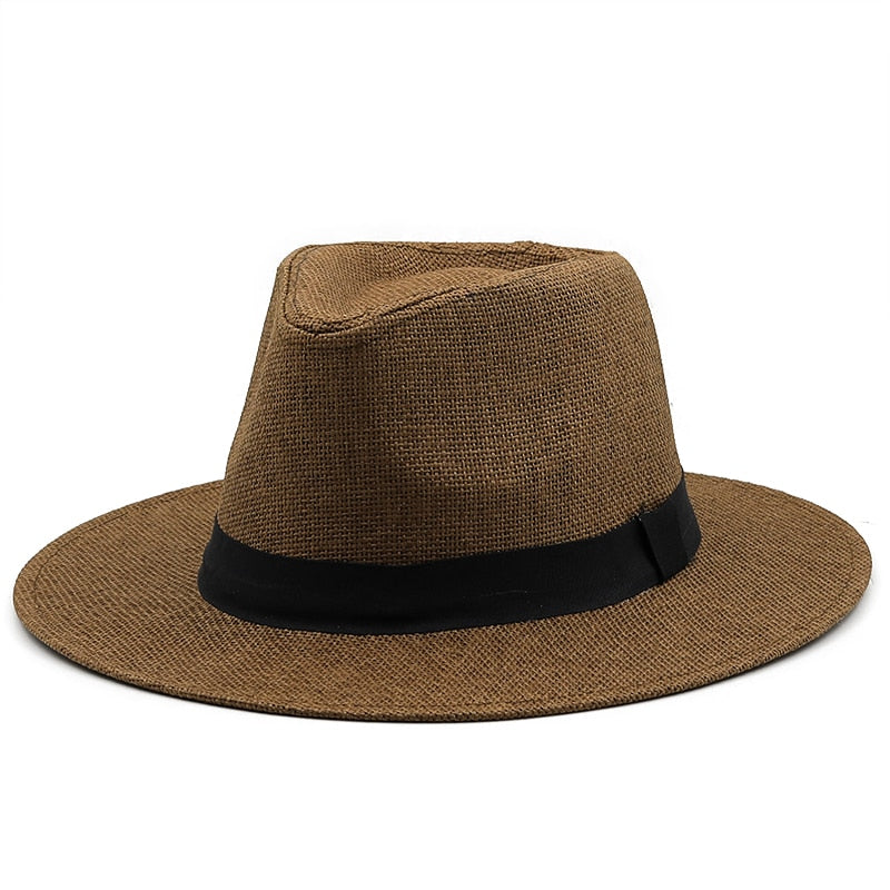 TORY Panama Hat in Brown