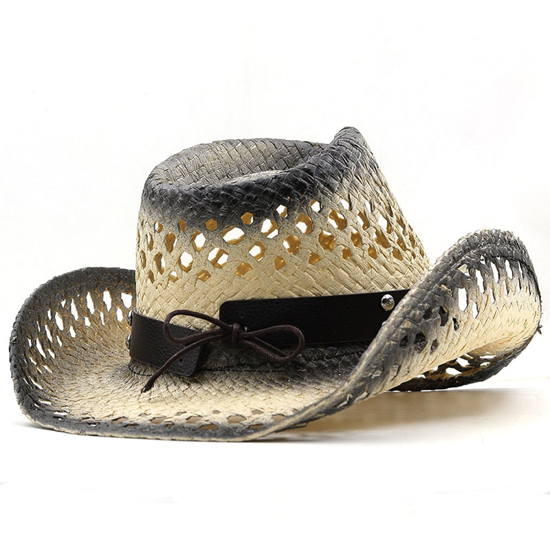 BRIAN Men's Straw Cowboy Hat