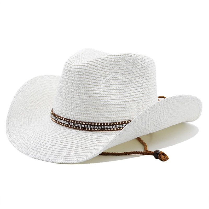 OSWALD Men's Straw Cowboy Hat
