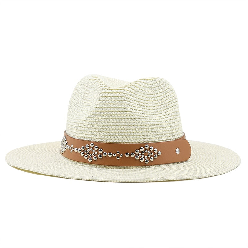 BERYL Fedora Hat in Off-White