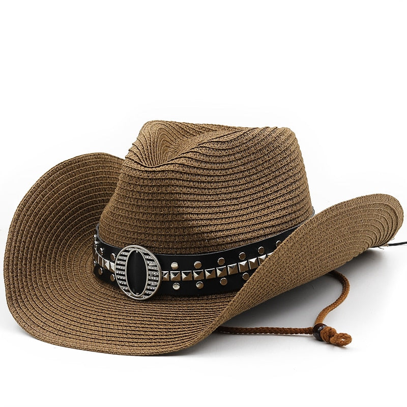 TANCRED Men's Straw Cowboy Hat in Brown