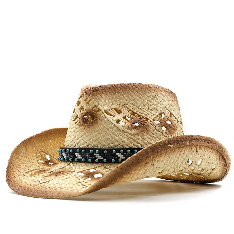 ZELDA Cowboy Hat in Beige/Khaki