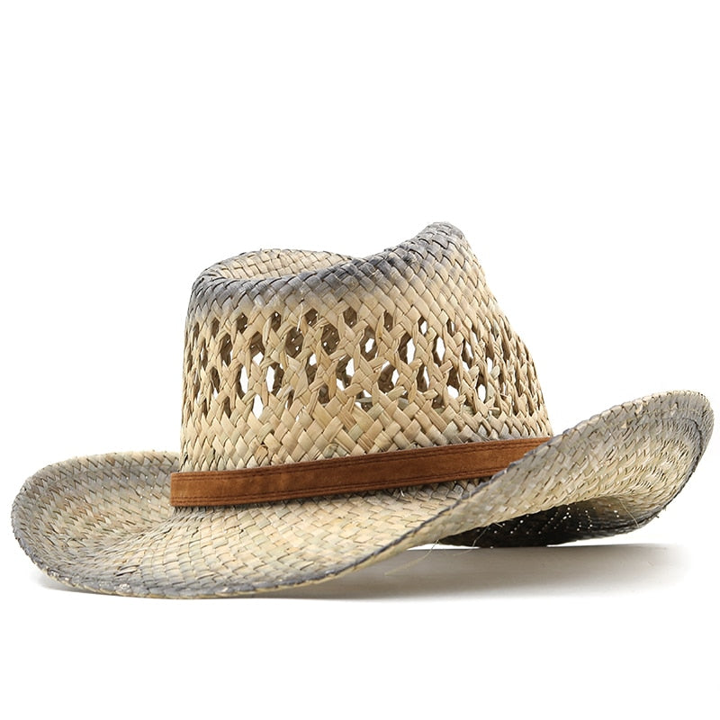 CHRISTIAN Men's Straw Cowboy Hat