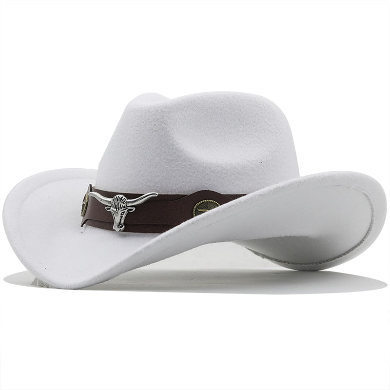 TOMISLAV Men's Felt Cowboy Hat in White