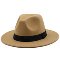 GUSTAV Men's Felt Fedora Hat in Tan