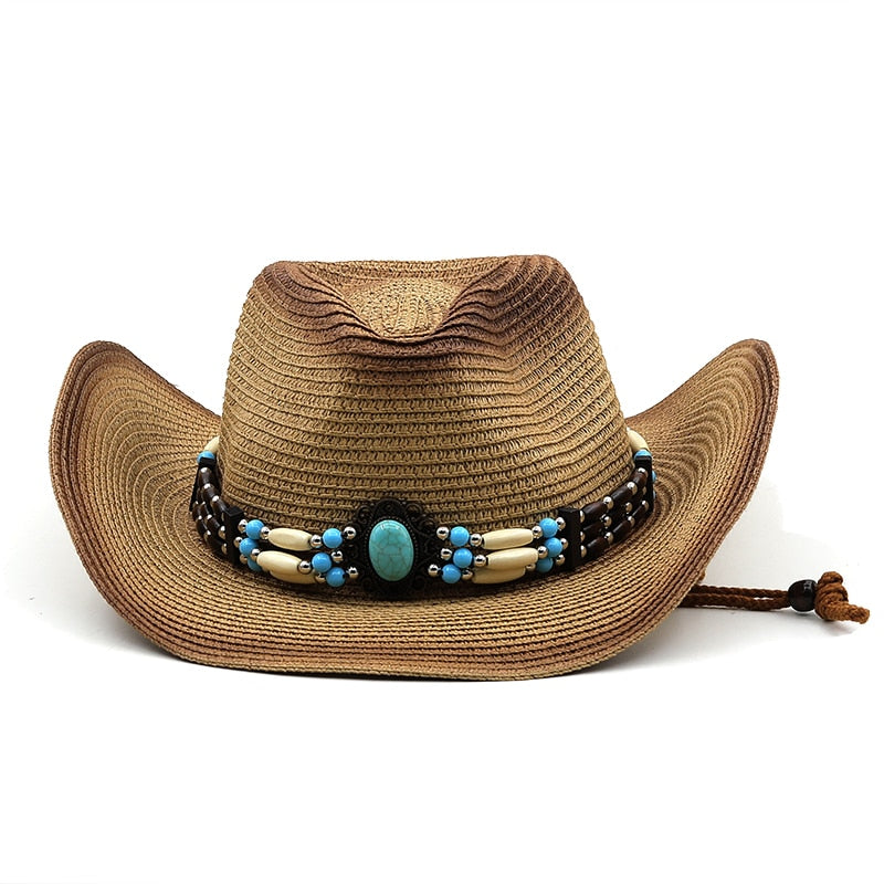 ABIGAIL Cowboy Hat in Khaki/Brown