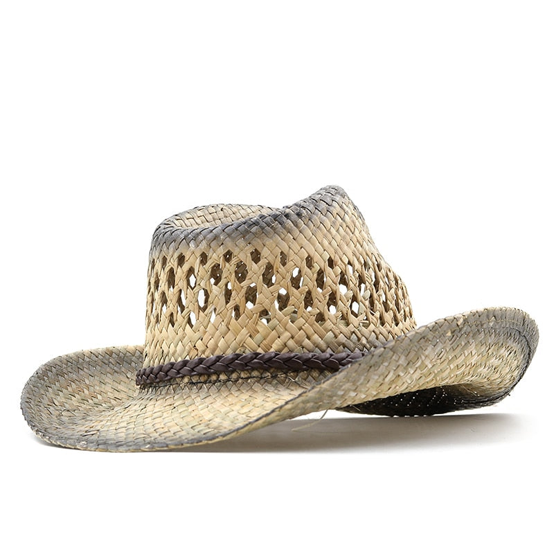 PENDA Men's Straw Cowboy Hat