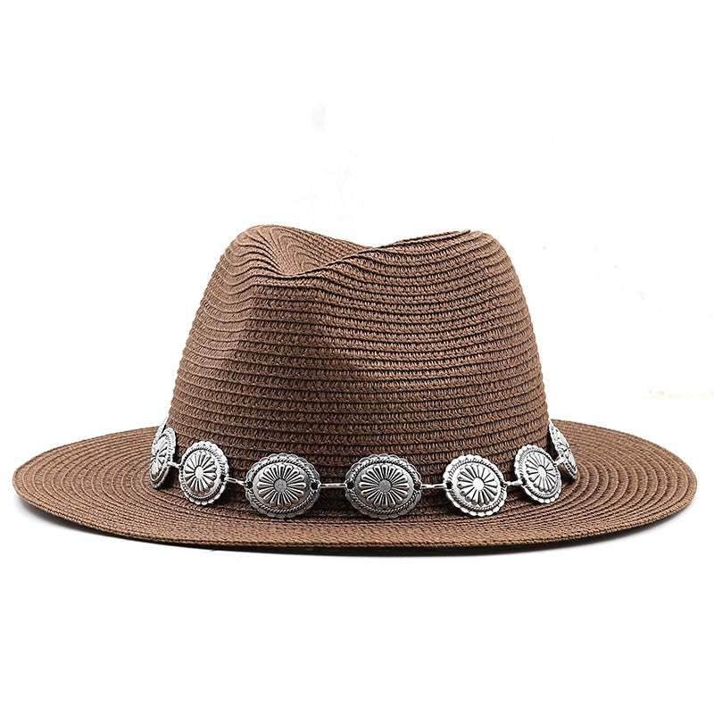 HATTIE Fedora Hat in Brown