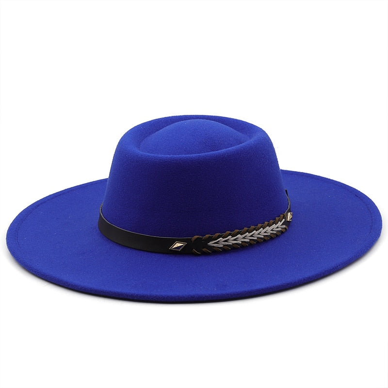 REGIANE Fedora Hat in Blue