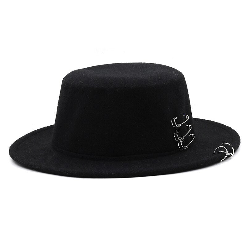 REILYNN Fedora Hat in Black