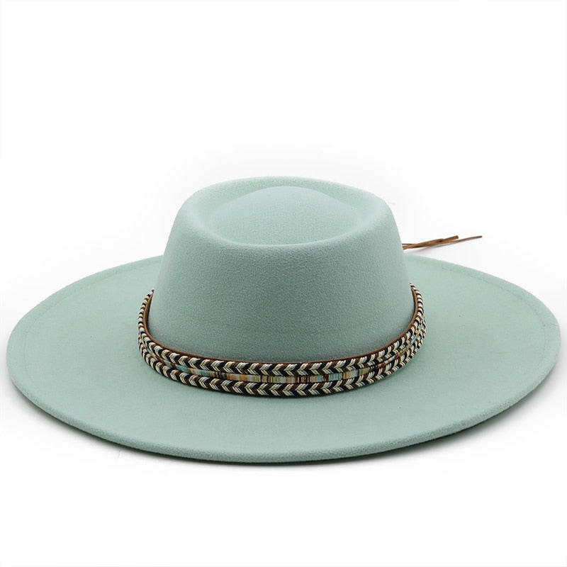 REBA Fedora Hat in Mint Green