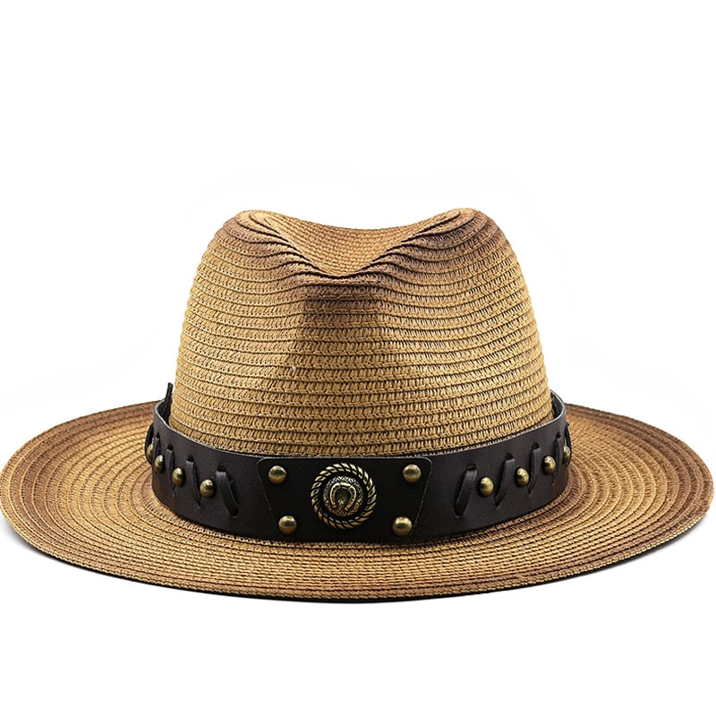 MARCUS Men's Straw Fedora Hat