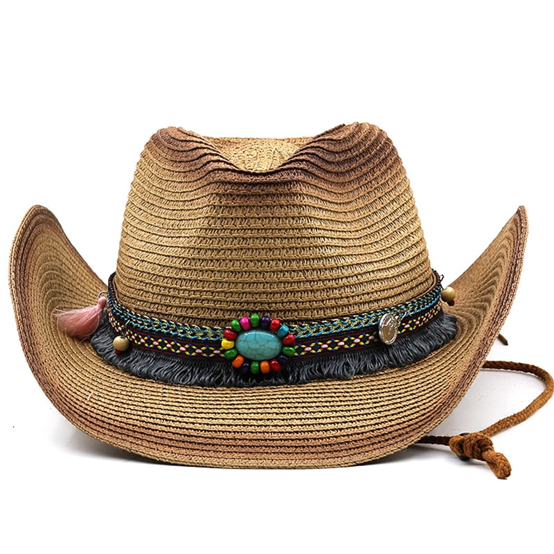 DAGOBERT Men's Straw Cowboy Hat